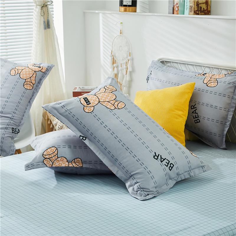 Aloe Vera Cotton Printed Pillowcase Pair, Standard Size 48x74 Cm
