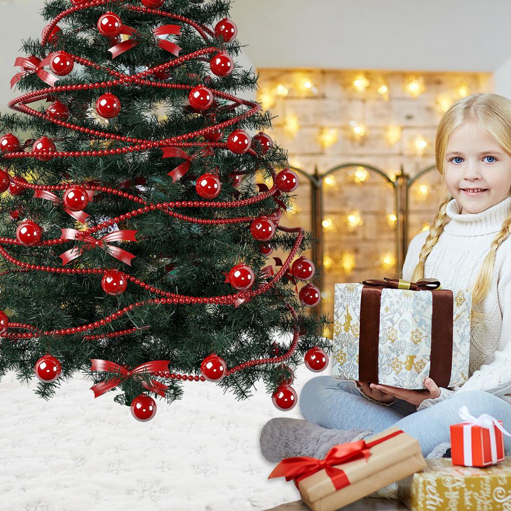 White Premium Silver Sequin Snowflake Christmas Tree Skirt For Chic Christmas Celebrations