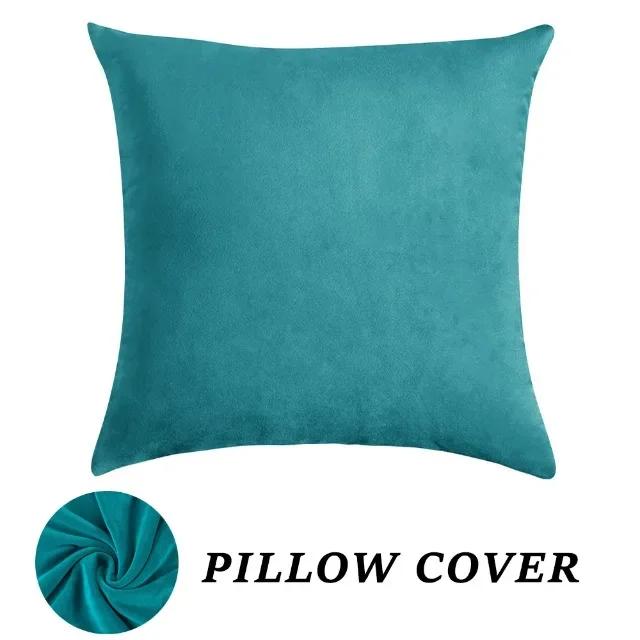 Super Soft Velvet Pillow Cover Stretch Throw Pillowcase for Sofa Bed Decoration Backrest Cushion Cover Home Decor 1pc Squard
