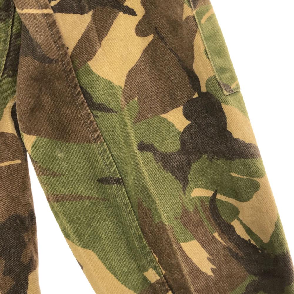 90s KL Dutch Army Camouflage Long Sleeve Military Jacket Khaki Old Men's Used