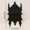 Sturdy Gothic Double Wall Mount Shelf For Heavy Books And Plant Strong Plastic Construction Easy To Assemble Rack