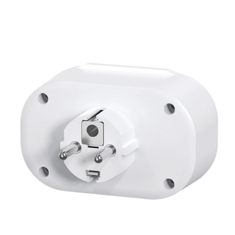 Multifunction Wall Plugs Adapters Convert German/French Outlet to 2 EU Socket with USB Port Electrical Converter Tool