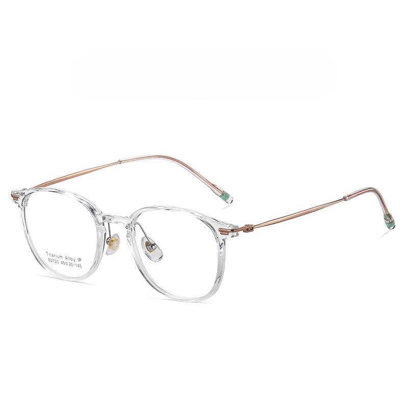 Korean Fashion Flexible Light Optical Glasses Plain TR90 Glasses Can Be Equipped with A Flat Lens.