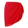 Women Short Sarongs Swimsuit Coverups Beach Bikini Wrap Sheer Short Skirt Chiffon Scarf Cover Ups for Swimwear