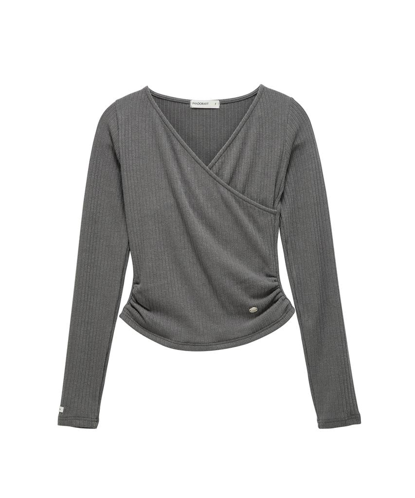 PANDORAFIT Belling Wrap T-Shirt (Dark Gray)