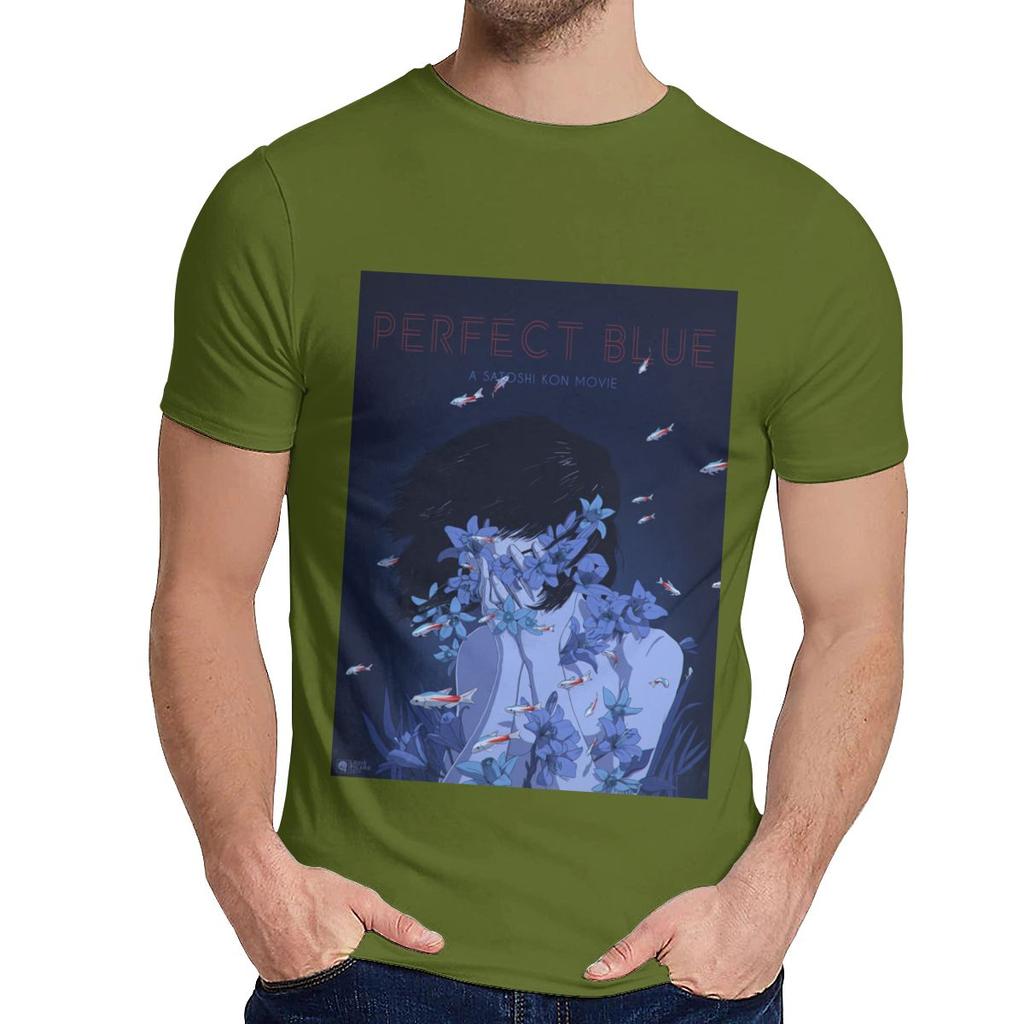Round Collar Amazing Perfect Blue Satoshi Kon Anime 1997 T Shirt Hip Hop Unisex Soft Slim