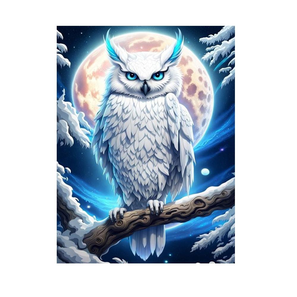 Cute White Owl Picture Full Drills 5D Diamond Painting Mosaic Embroidery Diy Cross Stitch For Home Decorations J3644