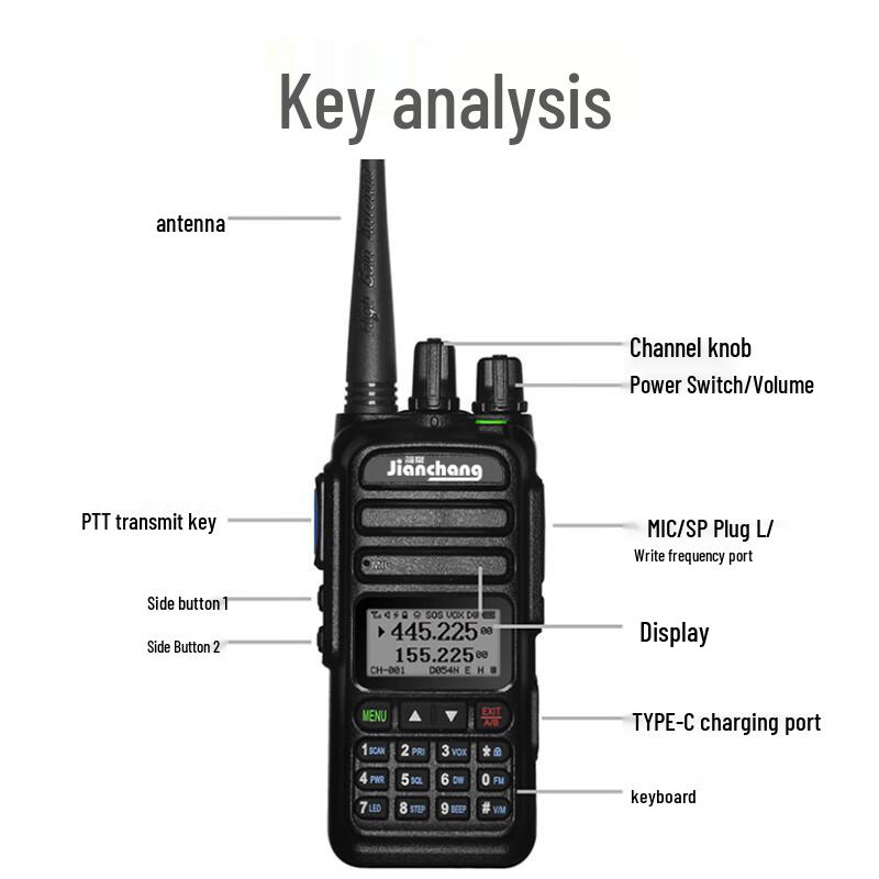 Jianchang UV83 Dual Band Walkie-Talkie (CN Version)