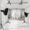 2D Christmas Window Backdrop Winter Reindeer Photography Background