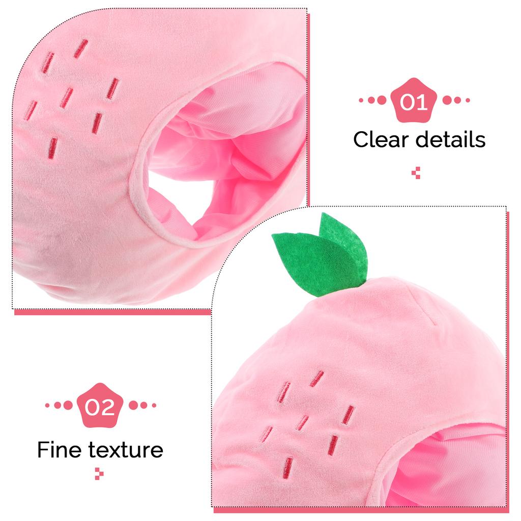 Pfirsich Kopfschmuck Party Neuheit Hut Lustiger Pfirsich Kopfschmuck Kostümkappe Miss Lustiger Pfirsichhut Karneval Party Verkleidung Cosplay Hüte