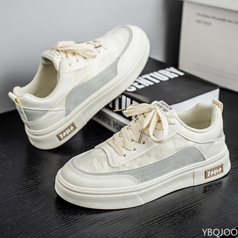 Summer Men's New Breathable Canvas Shoes Trendy Versatile Thick Bottom Sports Leisure Simple and Comfortable Board Shoes