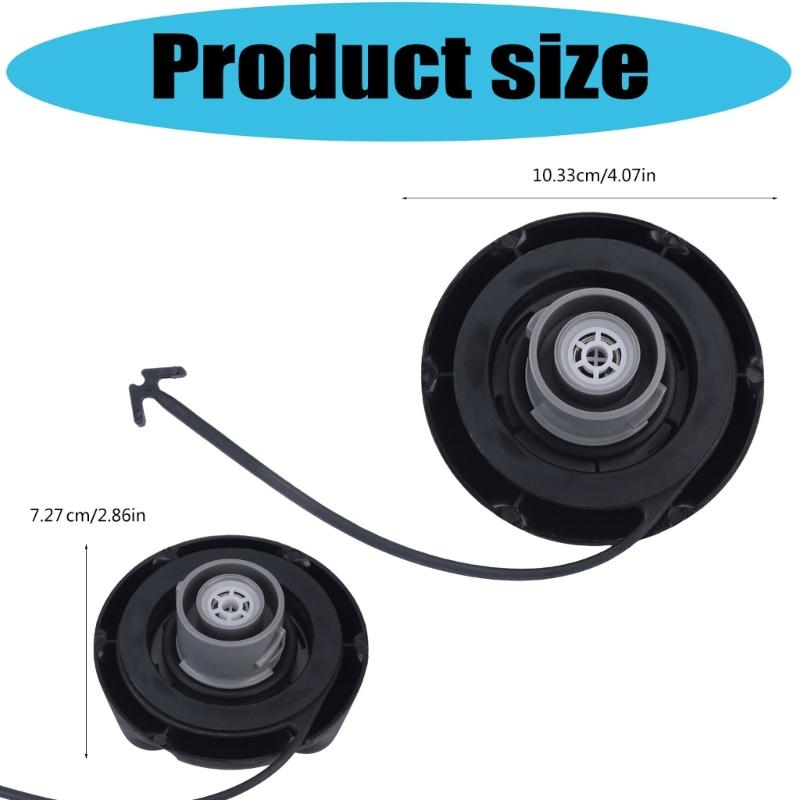 ABS Fuel Tank Cap 25827646 with Top Grip Structure and Cylindrical Lower Insert Section for Fuel Cap Replacement During Vehicle Fuel-System Service