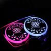 Für VOLKSWAGEN VW LED Auto Getränkeuntersetzer Licht Becherhalter Matte Ambiente Lampe für Volkswagen Golf Passat Jetta Tiguan Polo Bora Beet