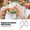 Stainless Steel Duckbill Applique Scissors Sturdy Sharp Sewing Embroidery Scissors  Carpet Cutter