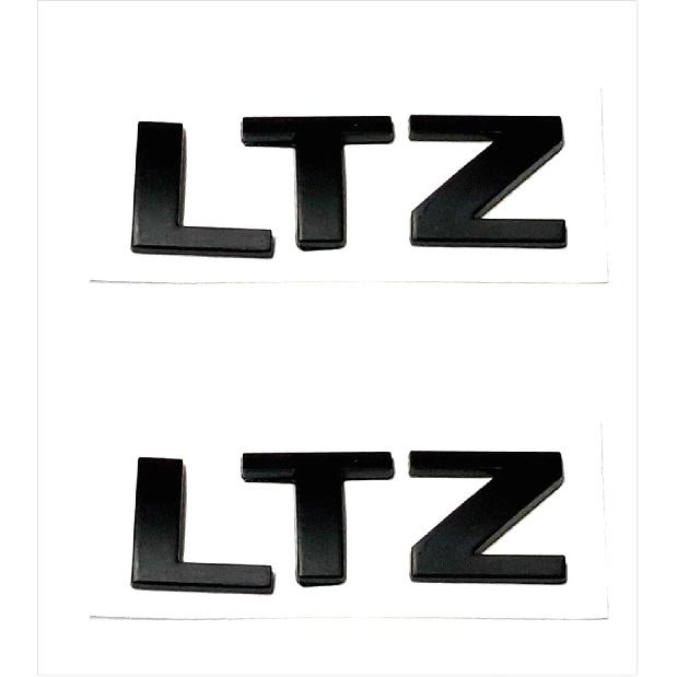 Vestian (CV) 2 Pair Black LTZ Emblems Badge Nameplate for Chevy Tahoe Suburban Silverado Avalanche Sierra LTZ(Matte Black)