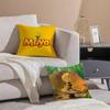 Cartoon M-Maya The Bee Cushion Cover Breathable Linen Pillowcase Summer Odorless Eco-Friendly Invisible Zipper Washable