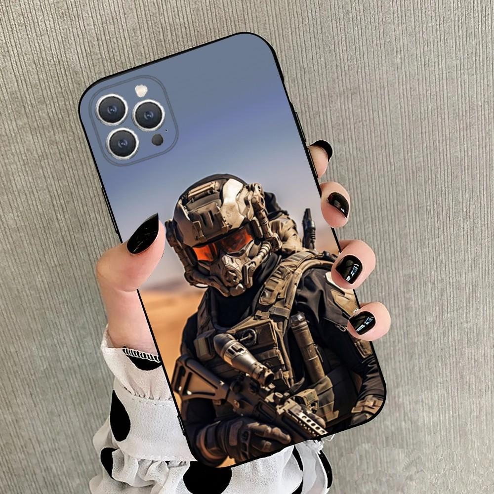 Army Special Forces Phone Case For iPhone 15,14,13,12,11,Plus,Pro Max,XS,X,XR,SE,Mini,8,7 Soft Silicone Black Cover