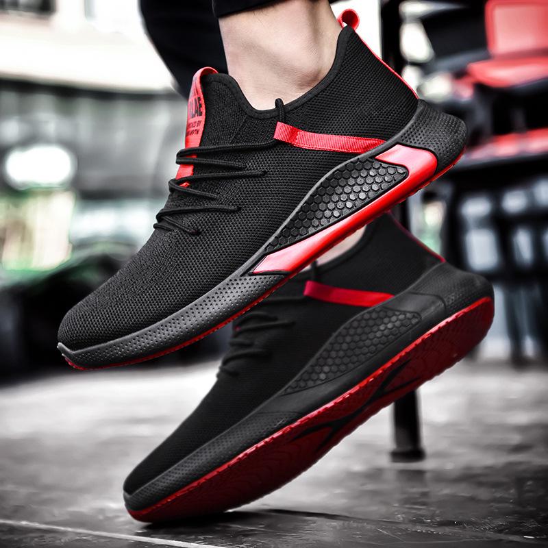 Spring and Summer Fashion Mens Casual Shoes Lace-Up Breathable Sneakers Mens Running Shoes Trainers