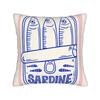 Cuadros Decorations Sardines Nordic Pillow Case  Soft Pillow Cover For Living Room Sofa Kawaii Pillowcases