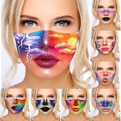 Cosplay Ženy Muži Ležérna maska ​​na tvár proti prachu 3D tlač Zábavná maska ​​Vonkajšie ochranné masky na tvár