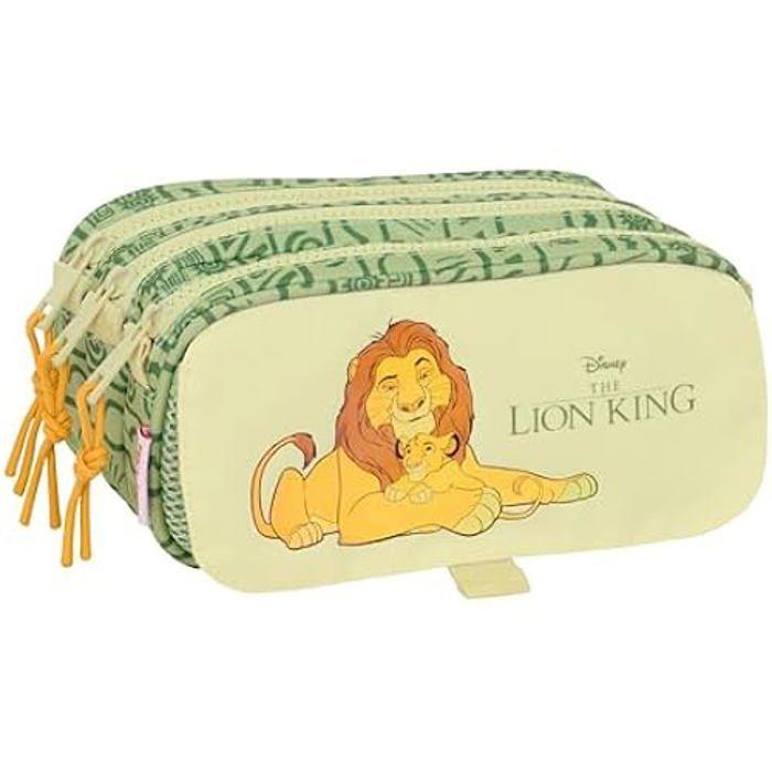 Trousse triple - SAFTA - M710 812441710 - Vert/Beige - Confortable et spacieux - Idéale pour l'école