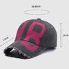 Streetwear Big Letter Print Hip Hop Baseball Cap For Men Vintage Brand Women Caps Gray Brown Trucker Hats Gorras Hombre 2024