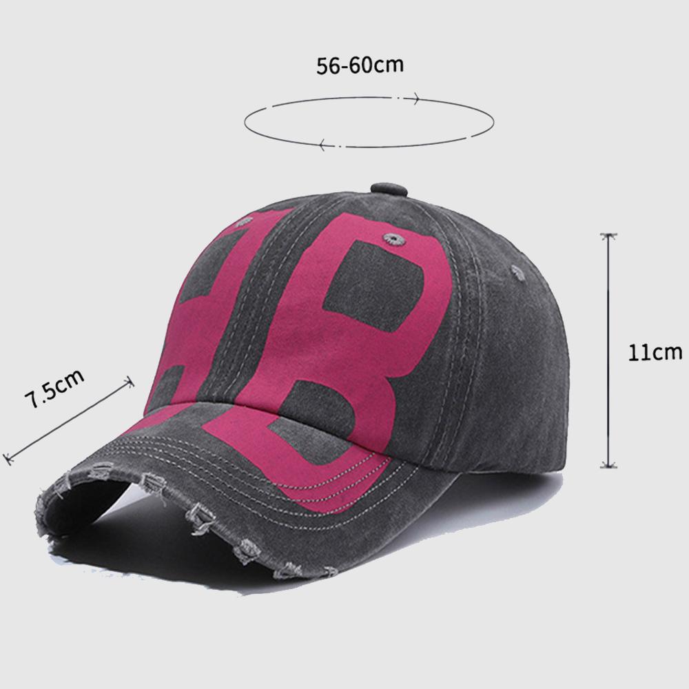 Streetwear Big Letter Print Hip Hop Baseball Cap For Men Vintage Brand Women Caps Gray Brown Trucker Hats Gorras Hombre 2024