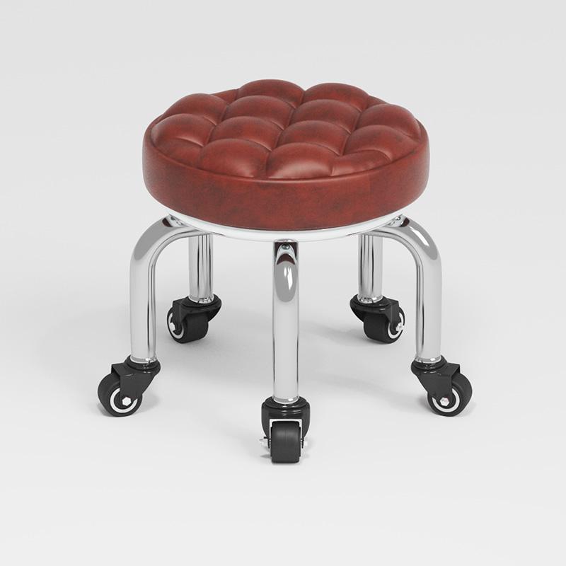 Silent Household Low Stool on Wheels - Multipurpose for Shoe Changing, Baby Moving, and Floor Cleaning