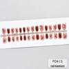 Festive Koi Lucky Red Cat Eye Wearable Nails - 30-Piece Set for New Year & Spring Celebrations