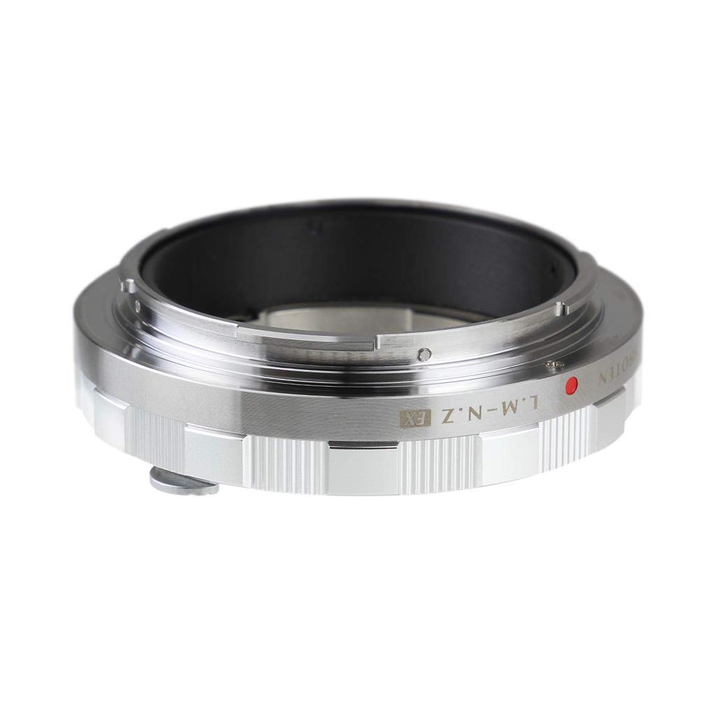 SHOTEN Mount Adapter LM-NZ EX Leica M Mount Lens To Nikon Z Mount Silver