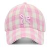 Hat Women's Spring Summer Three-dimensional Embroidery Bow Baseball Cap, Versatile Cap Shade Sunscreen Cap