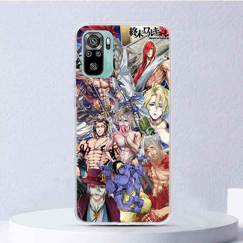 Record of Ragnarok Anime Soft Case For Xiaomi Redmi Note 14 13 12S 11S 10S 12 11 10 Phone Cover 11T 11E Pro Plus 9 9S Shell Coqu
