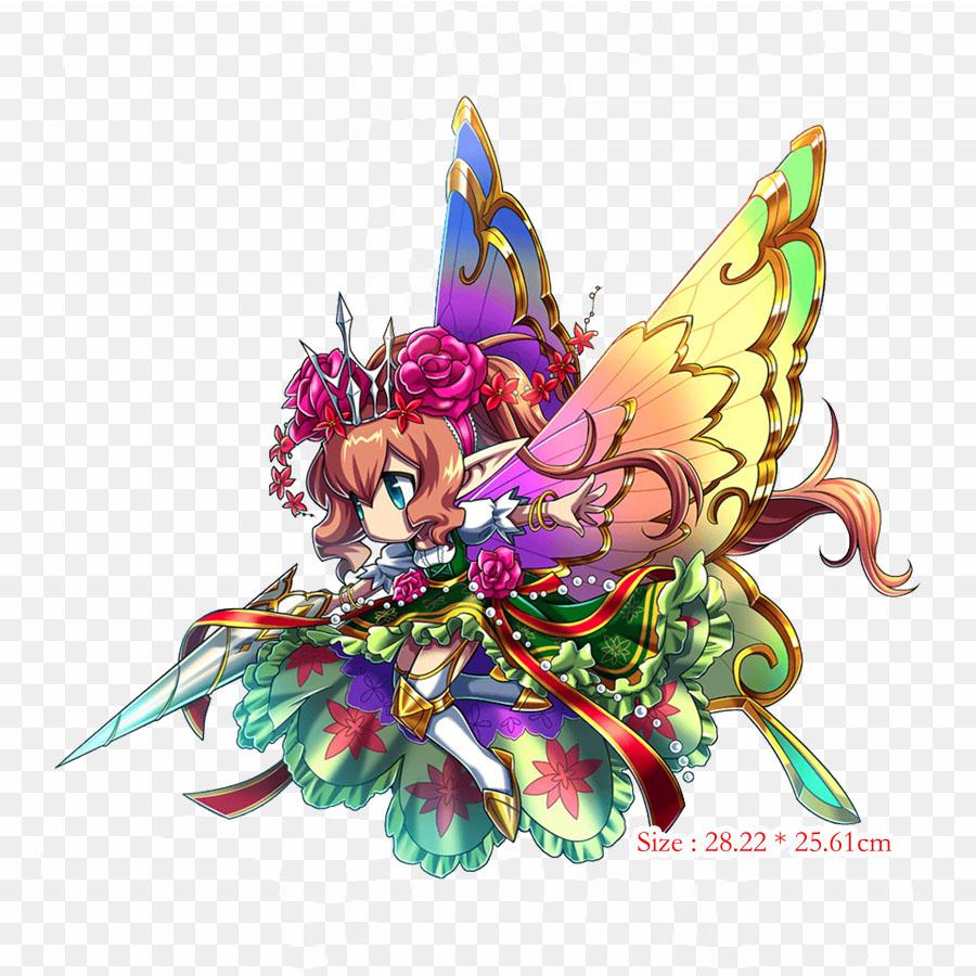 

Brave Frontier Eze Brave Frontier игра с утюгом на теплопередаче печать виниловые нашивки наклейки для одежды DIY аппликации моющиеся нашивки