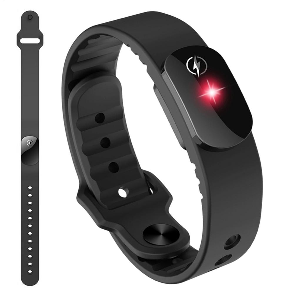 Anti-static Silicone Bracelet Men Women Fashion Waterproof Adjustable Winter Human Body Static Eliminator Hot Sales чёрный