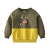 No hooded autumn boys sweater cartoon children's clothing, cute fashion casual long-sleeved top