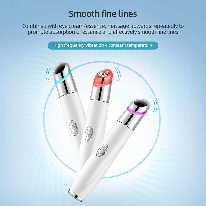 Electric Facial Massager Micro Vibration Eye Beauty Instrument For Relax Eye Dark Circles Eye Bags Puffiness Eye Massage