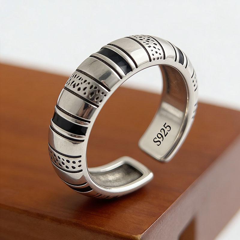 925 Sterling Silver Rings for Women Couple Minimalist Handmade Simple Wide Tail Star Ring Set Party Jewelry Gift Prevent Allergy