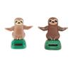 Set 2 Solar Powered Sloth Toys Dancing Model Home Car Ornament Kid Toy Gifts