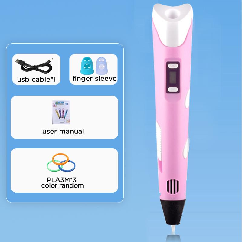 3D Printing Pen 40 Colors DIY 3D Painting Children Toys Fun Camouflage With LCD Screen Compatible PLA Filament Toys Gift