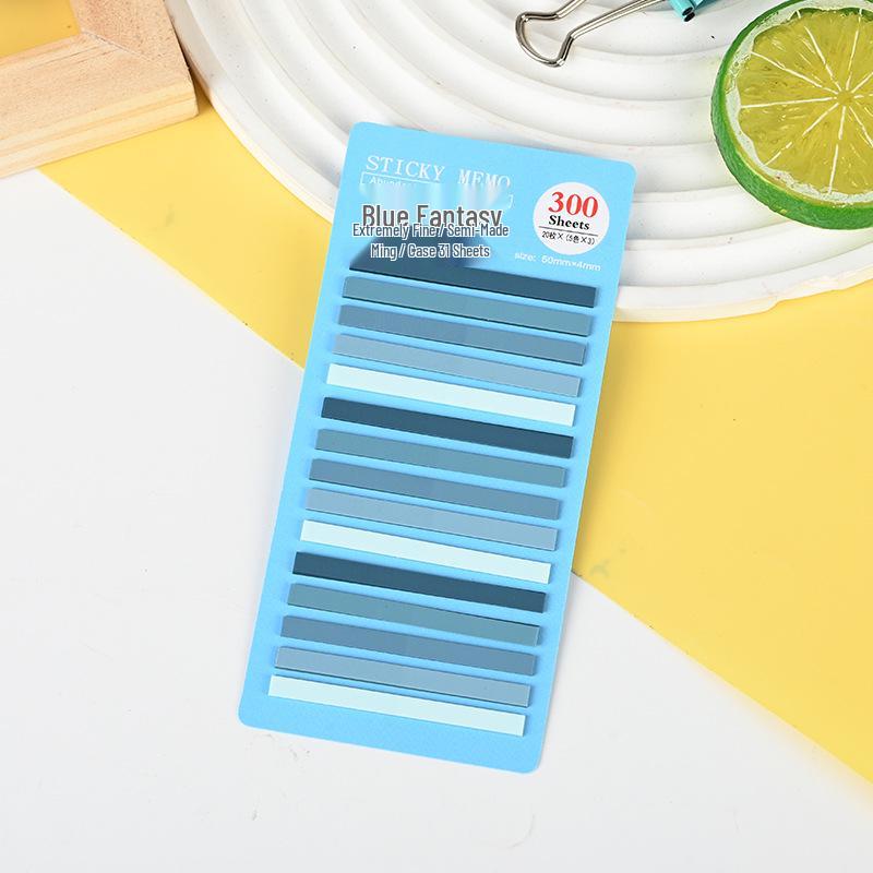 Thin Fluorescent Sticky Note Strips - Candy Colored Student Index Stickers