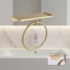 Elegant Brushed Towel Holder Rack For Small Space 180 Degrees Rotate Function 304 Stainless Steel