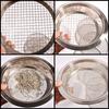 Replaceable Mesh Garden Soil Sieve 1/3/6/9/12mm Mesh Hole Stainless Steel Soil Filter Soil/Sand/Gravel/Planting Soil Round Sieve