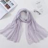 New 70*175Cm Women Muslim Crinkle Hijab for Women Soft Cotton Headscarf Islamic Head Wraps Femme Musulman Head Scarf