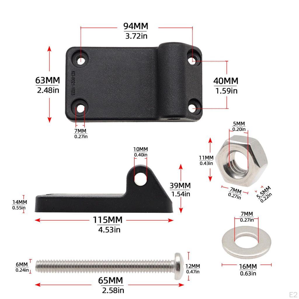 Tilt Up Mounting Bracket Boat Downrigger Mount Sturdy Resistant Supplies Accessories for