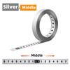 Clear Scale Tape Measure Wet Cloth M Metric Self Ruler Tape Measure Silver Metric Metal Tape Woodworking Track