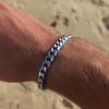 1pc Stainless Steel Cuban Chain Bracelet Men's Hip-hop Punk Street Accessories American