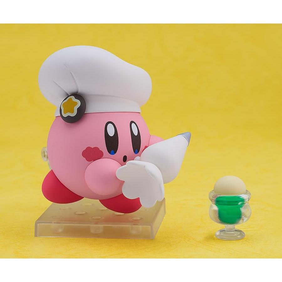Nendoroid Kirby Cafe Version Action Figure - Non-Scale, Plastic & Magnetic, Pre-Painted, Poseable