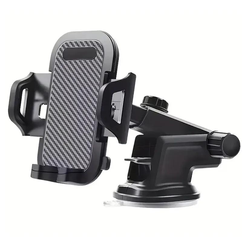 Car Phone Holder Sucker Mount Stand Suction Cup Cellphone Support In Car For iPhone15 Xiaomi Huawei Samsung Mobilephone Bracket