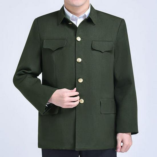 Men's Zhongshan Suit: Autumn/Winter Casual Wear for Middle-Aged and Elderly