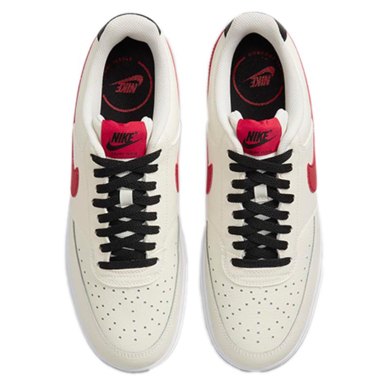 Nike Court Vision Low Sail University Red Sneakers DM1187-101